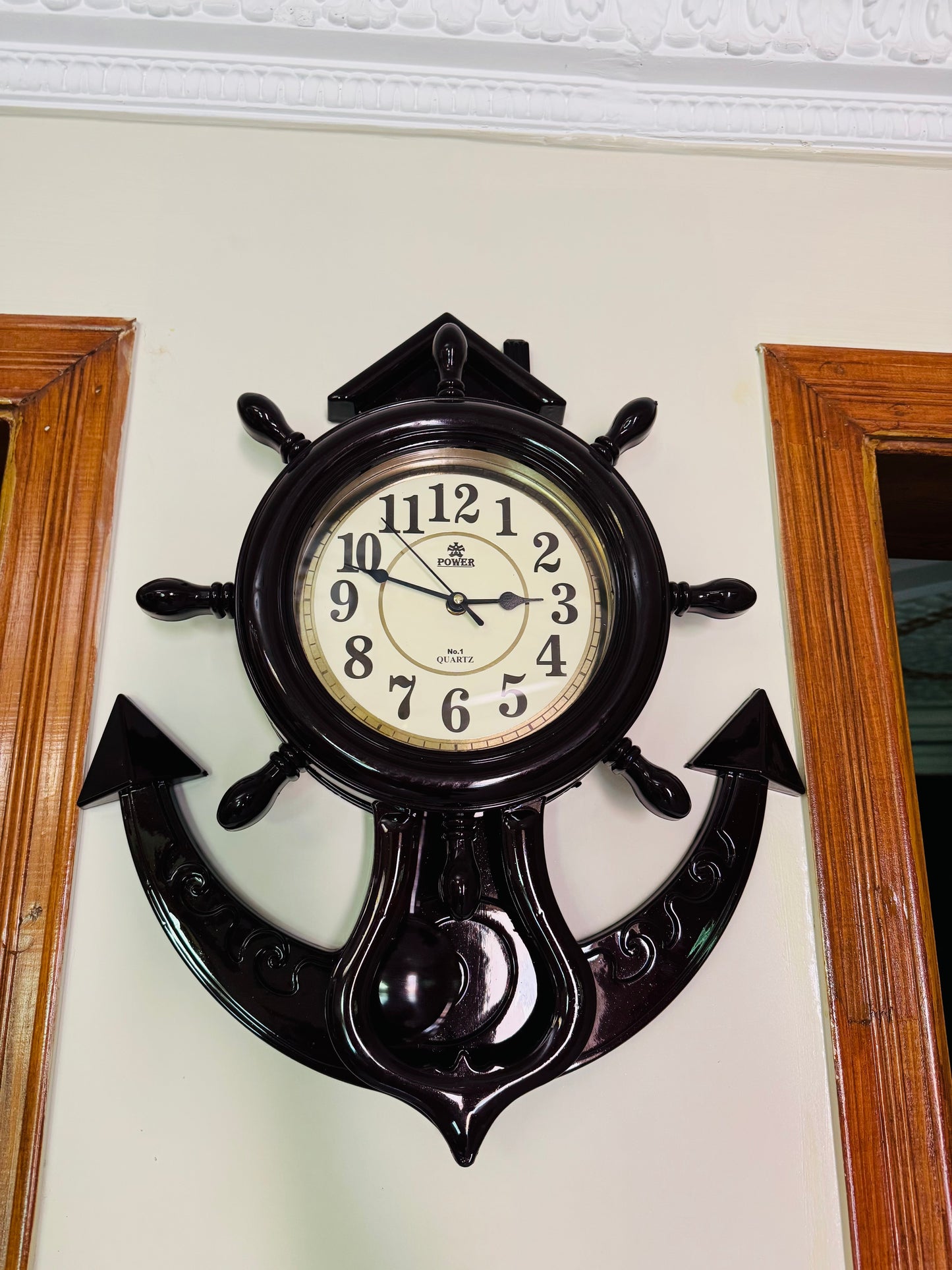 Modern Design House Shape Beautiful Wall Clock Comfort Living