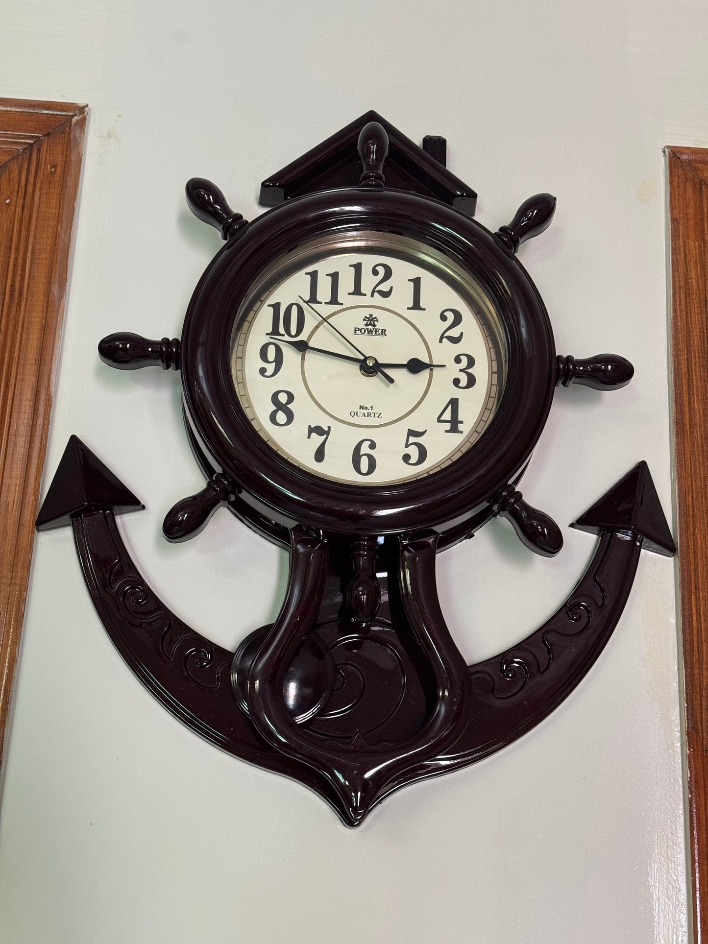 Modern Design House Shape Beautiful Wall Clock Comfort Living