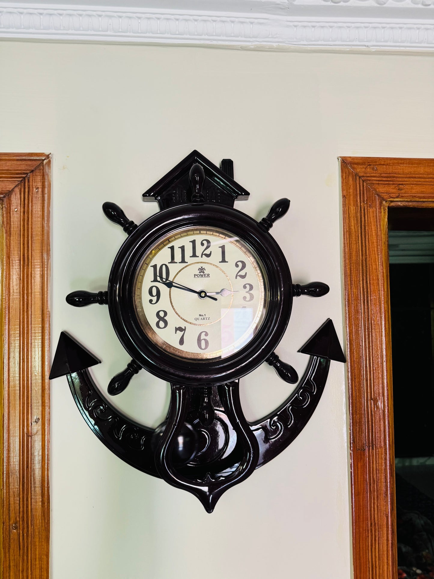 Modern Design House Shape Beautiful Wall Clock Comfort Living