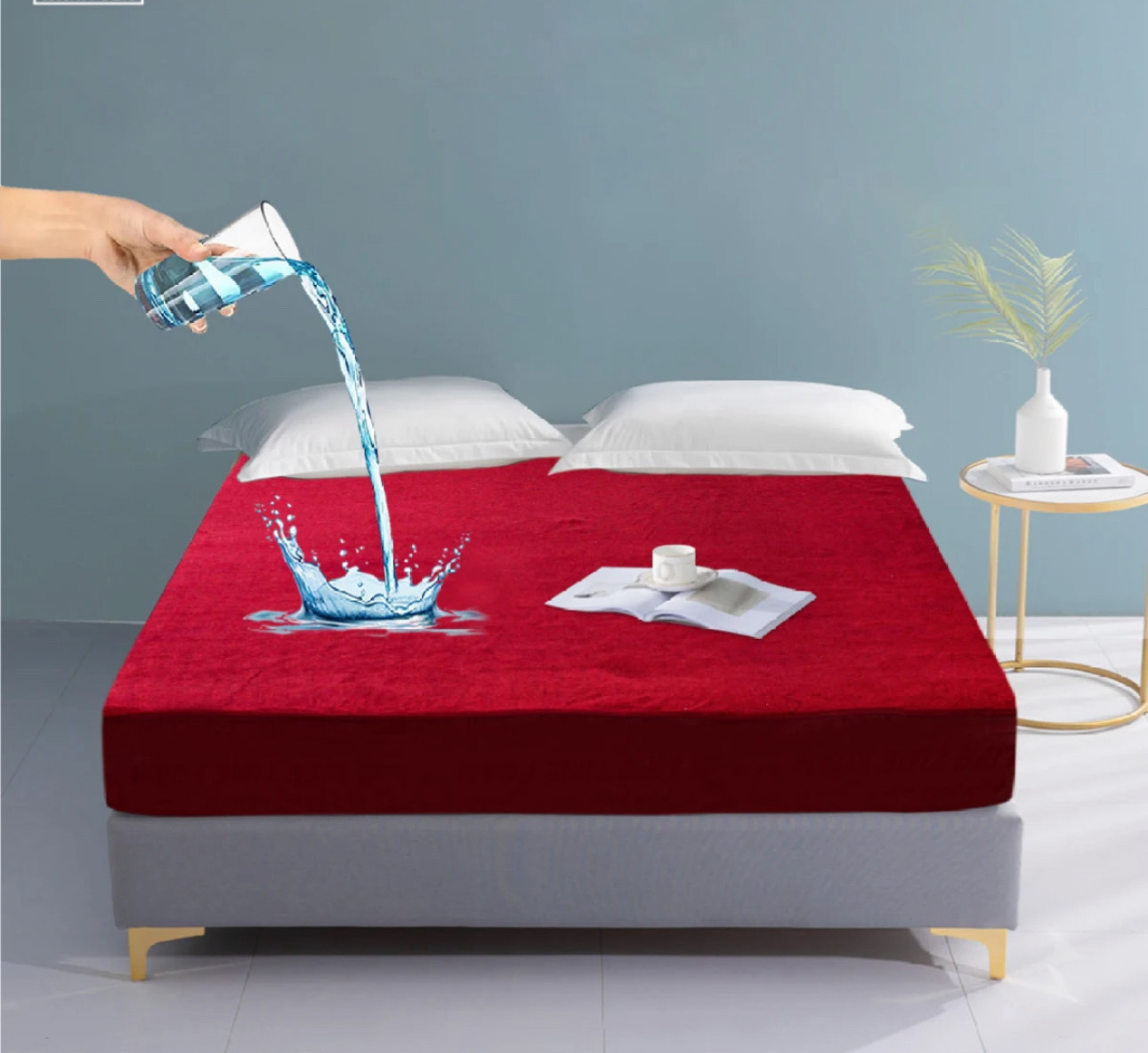 New Premium Quality Waterproof Mattress for double bed Terry Cotton Stuff Comfort Living