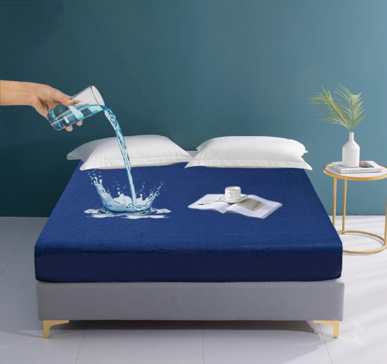 New Premium Quality Waterproof Mattress for double bed Terry Cotton Stuff Comfort Living