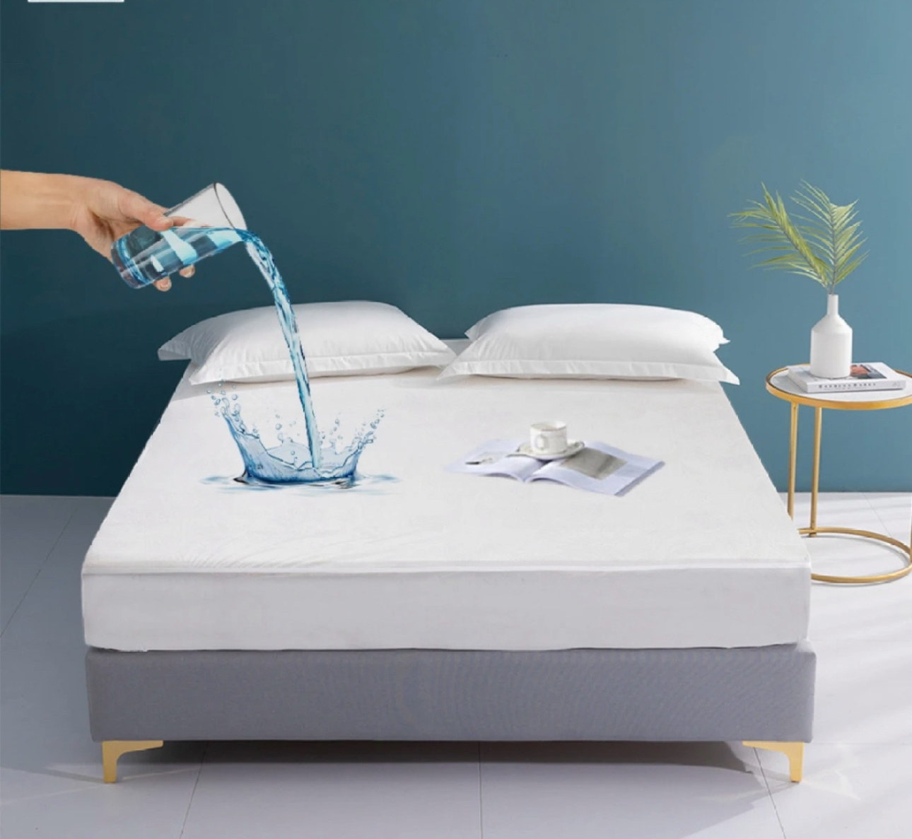 New Premium Quality Waterproof Mattress for double bed Terry Cotton Stuff Comfort Living