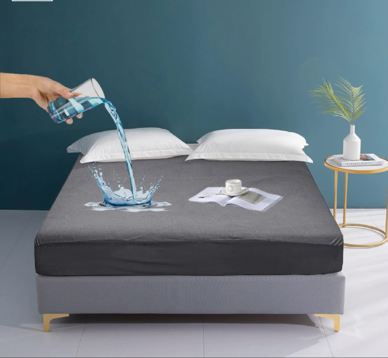 New Premium Quality Waterproof Mattress for double bed Terry Cotton Stuff Comfort Living