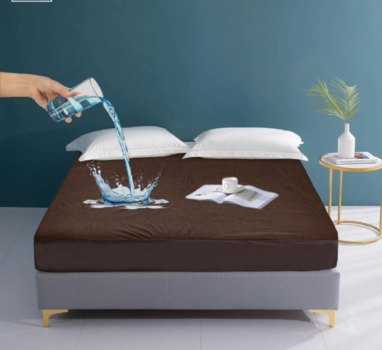 New Premium Quality Waterproof Mattress for double bed Terry Cotton Stuff Comfort Living
