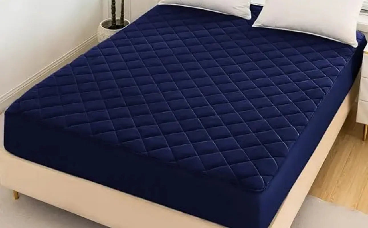 Premium Quilted Style Waterproof Mattress Cover for Double Bed Comfort Living