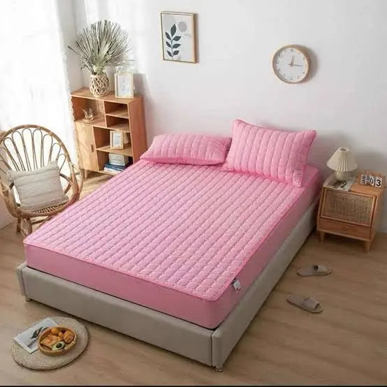 Premium Quilted Style Waterproof Mattress Cover for Double Bed Comfort Living
