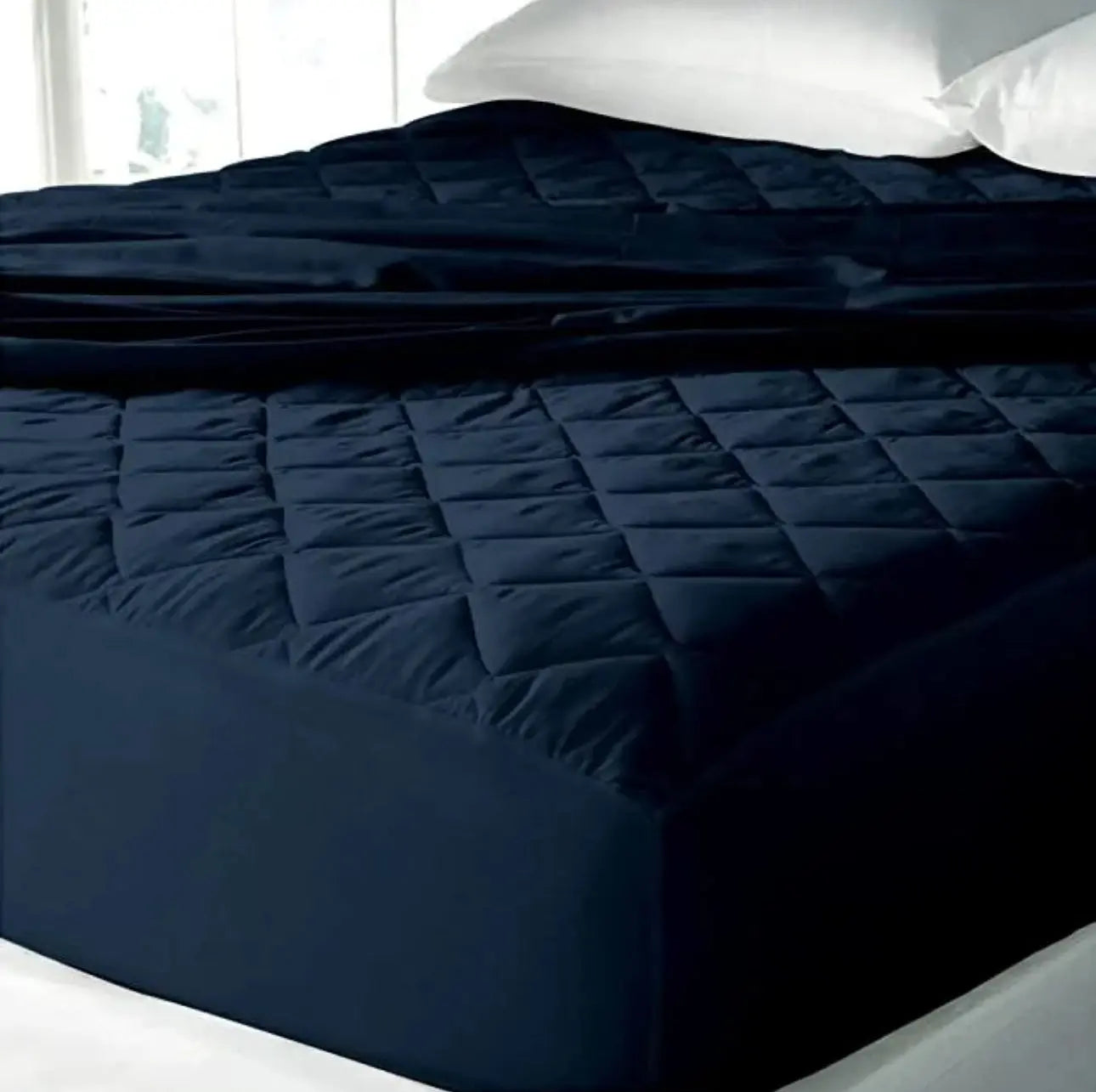 Premium Quilted Style Waterproof Mattress Cover for Double Bed Comfort Living